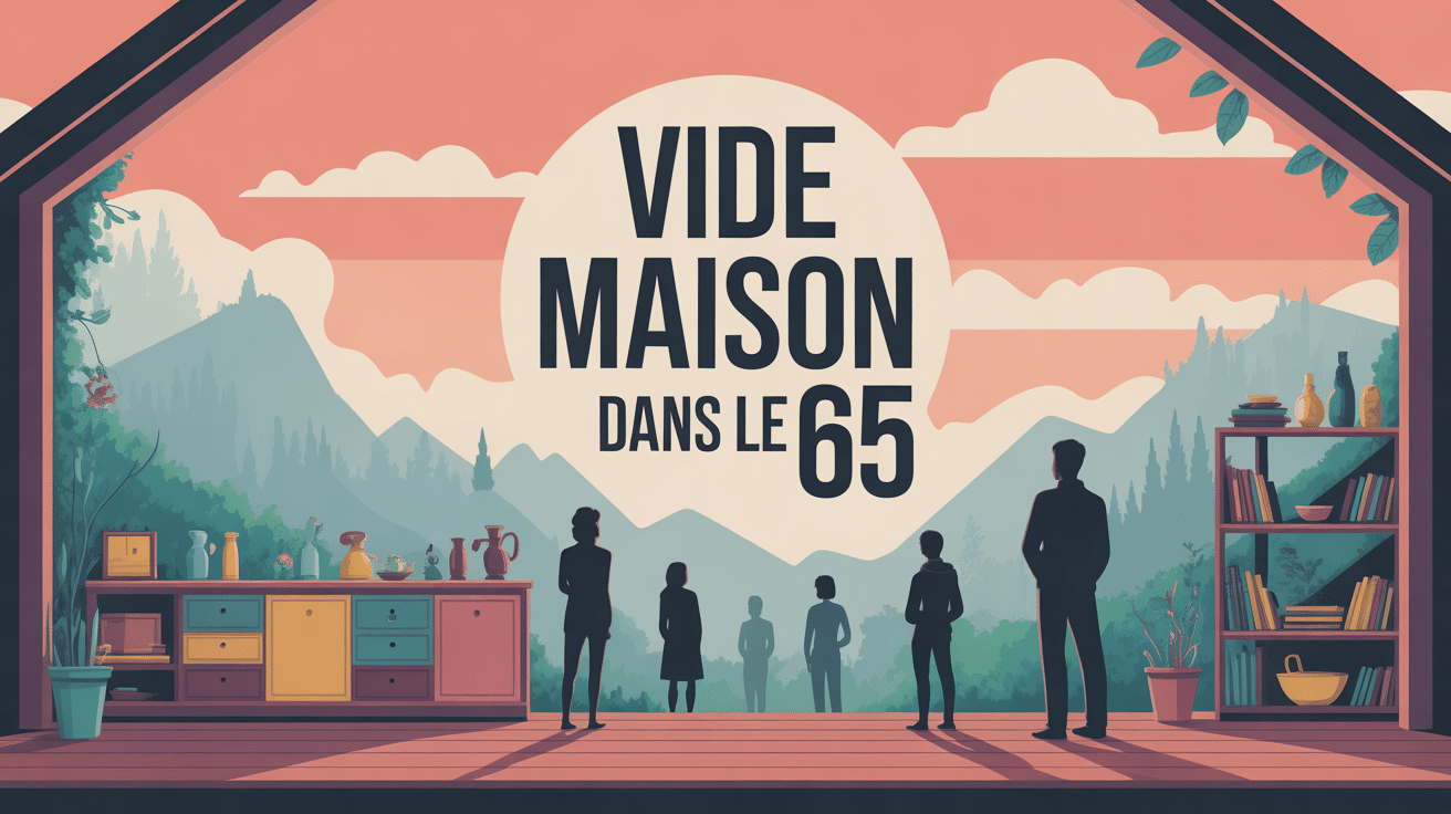 illustration vide maison dans le 65 porte ouverte objets paysage montagne