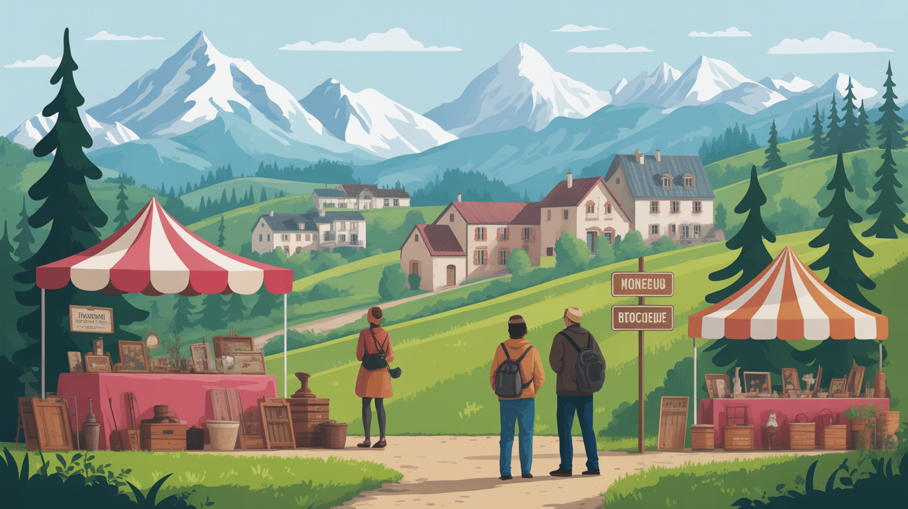 vide maison dans le 65 brocante marché montagne