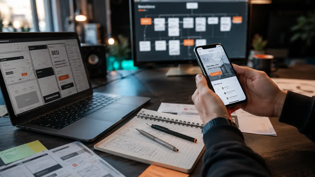 Agence webdesign Paris : maquette UX/UI et SEO pour un site qui convertit